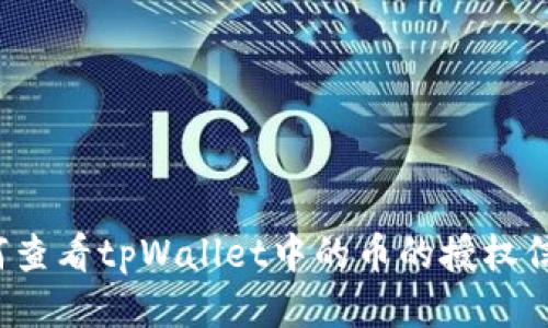 如何查看tpWallet中的币的授权信息？